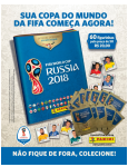 Kit Cartela + Figurinhas Copa do Mundo Fifa 2018 - 12 Envelopes (60 Figurinhas)